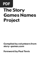 The Story Gamesnames Project PDF | PDF | Shoe | Embroidery