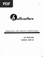 Ta/fterafiers: Operating and Service Instructions