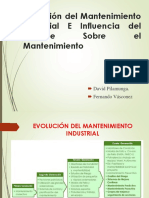 Evolución de Mantenimento