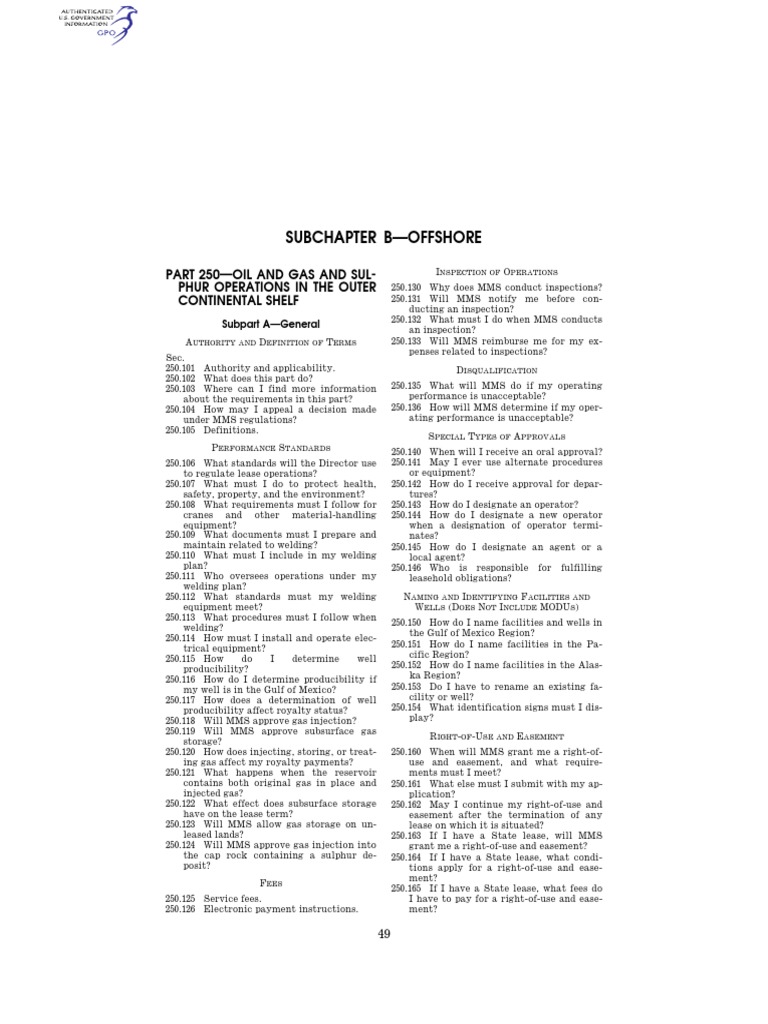 Offshore Oil and Gas Operations Guide | PDF | Blowout (Well Drilling ...