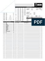 Hero System 5th Edition Character Sheet PDF