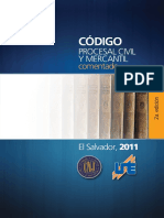 Código Procesal Civil y Mercantil Comentado. Círculo de Abogados Salvadoreños CAS