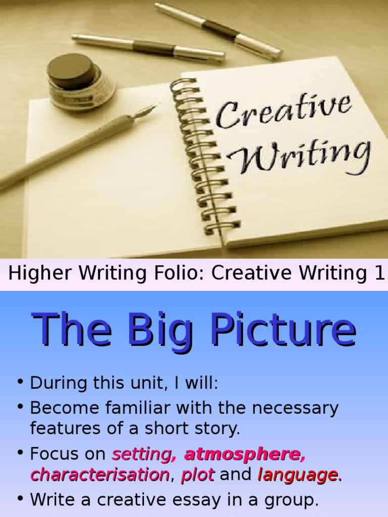 Higher Writing Folio: Creative Writing 1 | Plot (Narrative) | Essays