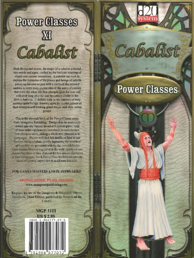 Power Classes. Cabalist PDF