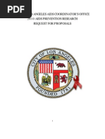 City of Los Angeles Aids Coordinator'S Office 2010 Aids Prevention Research Request For Proposals