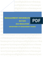 BA7205 Management Informantion System