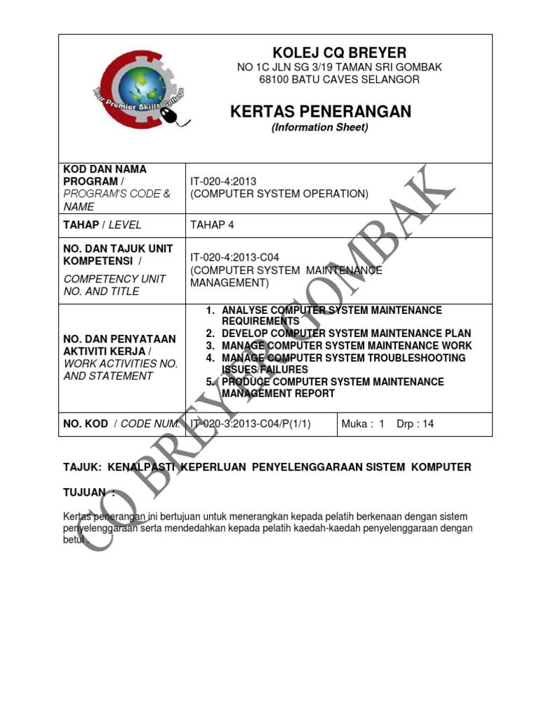 Kertas Penerangan | PDF