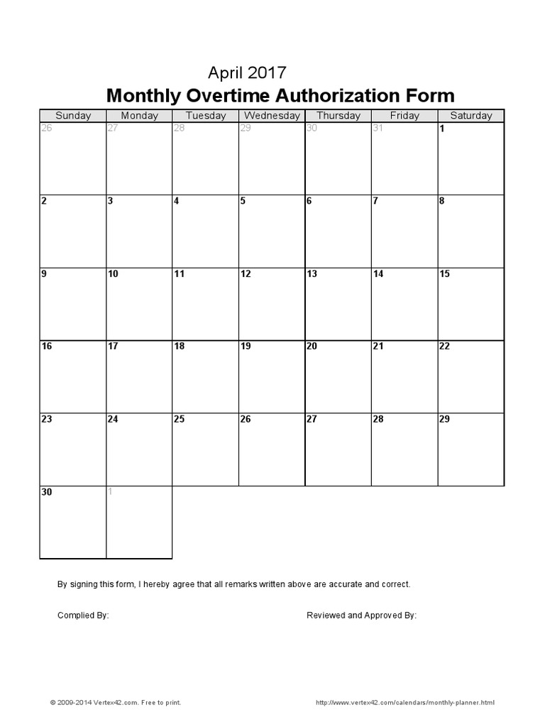 Utility Work OT Form | PDF