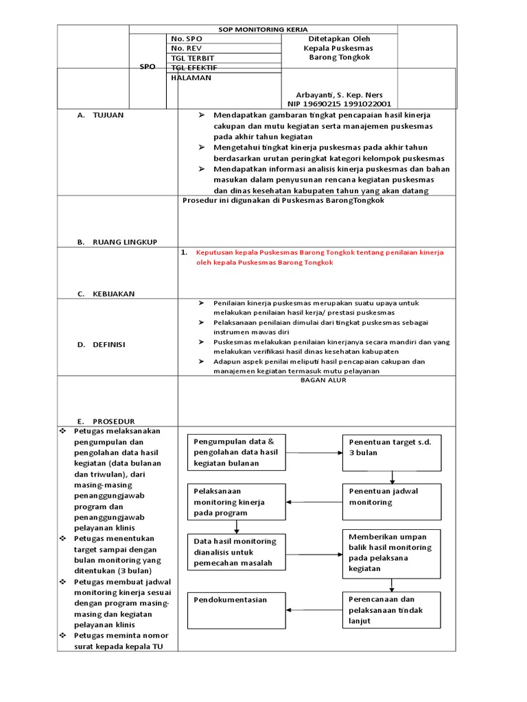 Monitoring Kinerja PDF