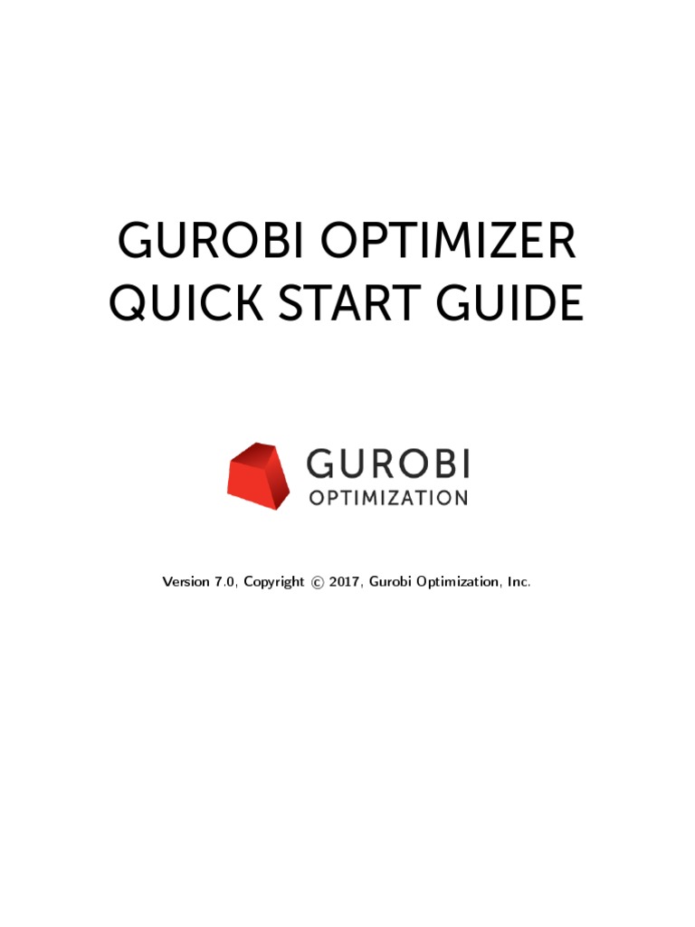 Quickstart Windows Gurobi | PDF | Command Line Interface | Domain Name ...