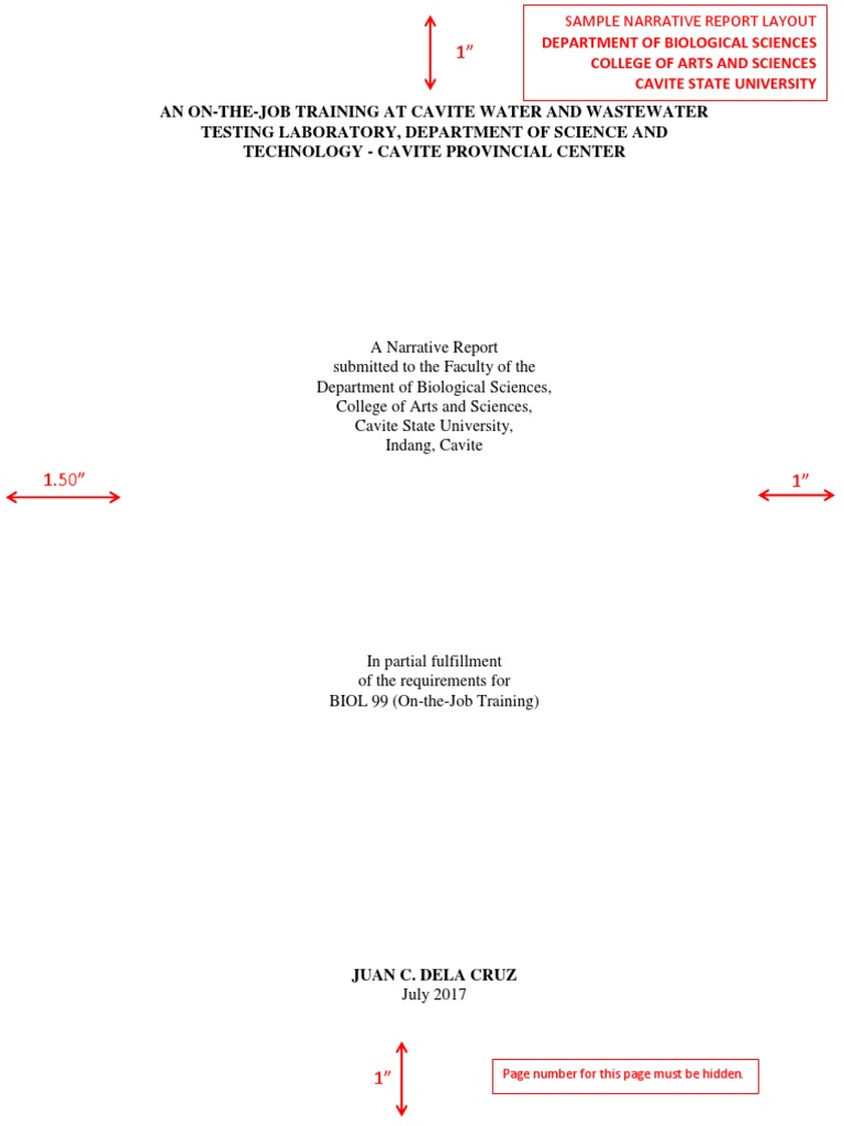OJT - Sample Narrative Report | PDF | Science | Science (General)