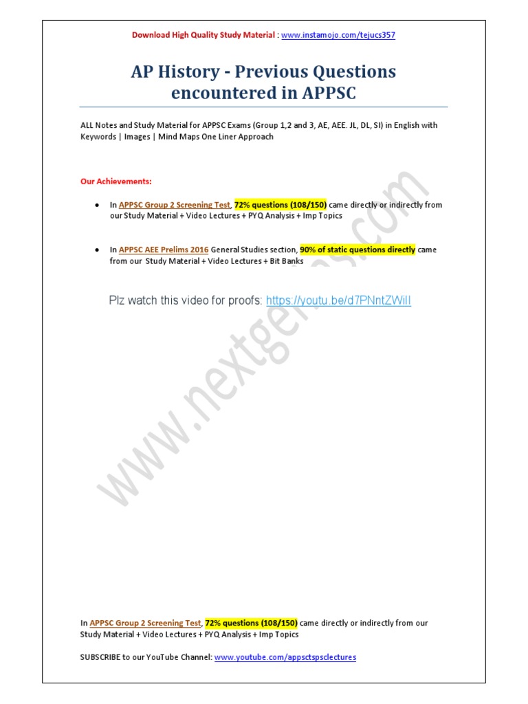 Ap History Pyq PDF PDF