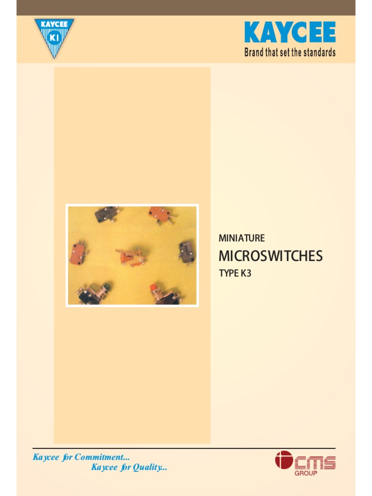k3 Micro Switch | PDF | Switch | Actuator