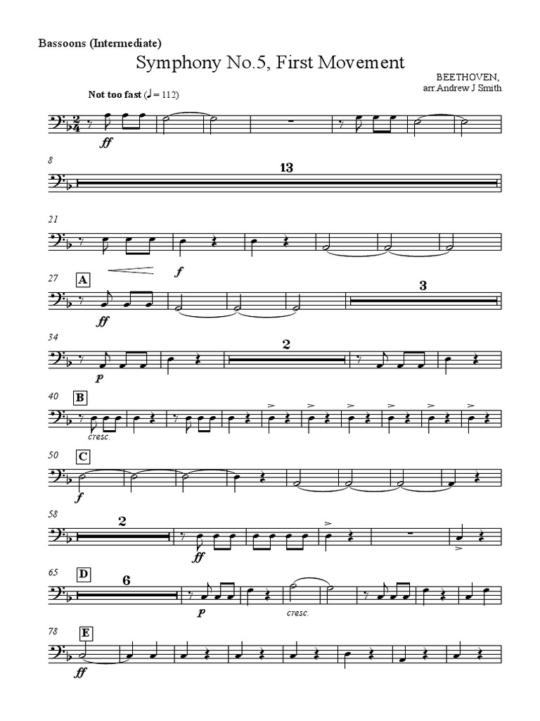 Gd1 2 Beethoven Bassoon PDF Musical Compositions Music Theory