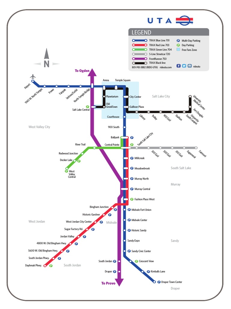 700 South Curves Rail System Map | PDF | Rail Transport | Electric Rail ...