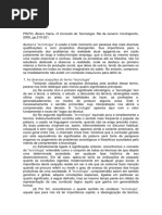 Conceito de Tecnologia, Vieira Pinto 