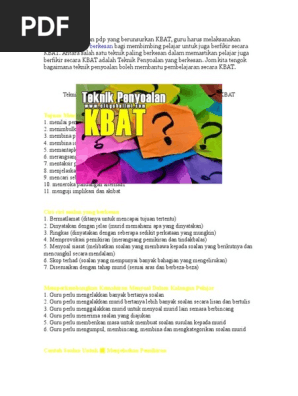 Pdp Alaf 21 Kbat Dan Ithink Pdf