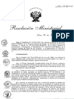 36A RM N 437 2014 MINSA Brecha de Recursos Humanos