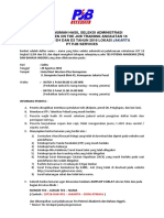 Ojt 18 JKT Hasil Seleksi Administrasi Rekrutmen PDF