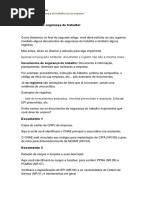 Que Documentos de Segurança Do Trabalho Analisar Durante Sua Primeira Semana de Trabalho Na Empresa