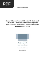 Desenvolvimento Comunitario Em Mocambique