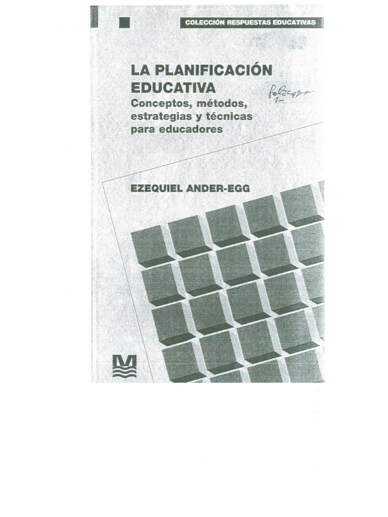 Planificacion Educativa Ander Egg | PDF | Planificación | Toma de ...