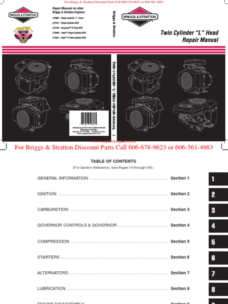 thumbnail image 2 of Briggs & Stratton Model Y Engine Operating & Repair Manual | Reproduction Owners Service Guide 2 of 5