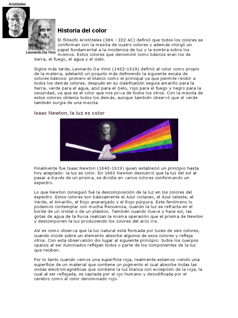 Historia Del Color