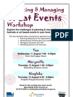 Events Workshop Flyer