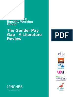 literature review on gender pay gap