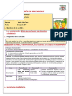 Sesion de Comprension Los Alimentos