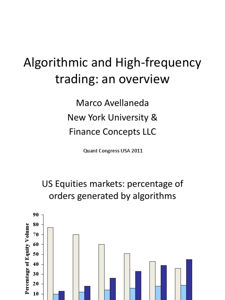 Algorithmic and High-Frequency Trading - An Overview | PDF