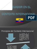 El Ecuador en El Contexto Internacional