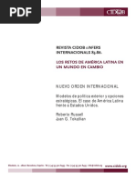 LOS RETOS DE AMÉRICA LATINA EN UN MUNDO EN CAMBIO Russel Et Al