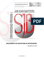 REGLAMENTO DE DISCIPLINA ESTUDIANTES v.2.0 RR 541 2016 R UPSJB PDF