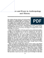 ROSSEAU, Phillipe. Structure and Event in Anthopology and History.