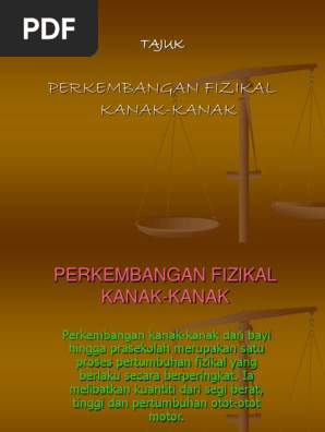 Perkembangan Fizikal Kanak Kanak Pdf