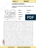 3er Grado - Español - Descripción de Procesos PDF