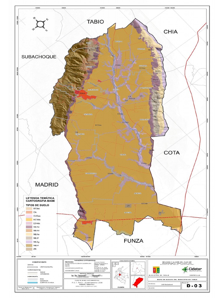 Mapa Suelos Tenjo | PDF