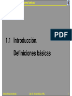 1.1 Introduccion. Definiciones Basicas PDF