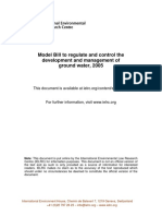 Model Bill To Regulate and Control The Development and Management of Ground Water, 2005
