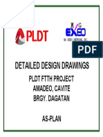 Detailed Design Drawings: PLDT FTTH Project Amadeo, Cavite Brgy. Dagatan