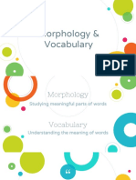 morphology and vocabulary