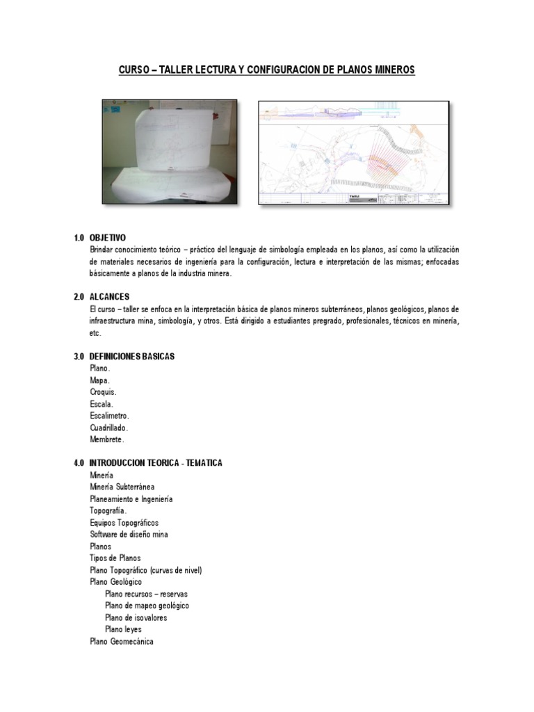 Curso Taller Lectura de Planos | PDF | Ingeniería | Naturaleza