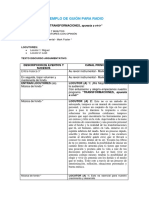 Discurso Argumentativo Modelo Guion para Radio