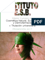 Master Europeo en Cosmetica Natural Ecologica y Dermofarmacia PDF