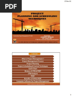 Project Planning and Scheduling Techniques: Content
