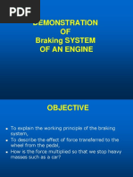 Demonstration OF Braking SYSTEM of An Engine