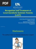 KSPAN Recognition and Treatment of Local Anesthetic Systemic Toxicity