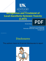 KSPAN Recognition and Treatment of Local Anesthetic Systemic Toxicity